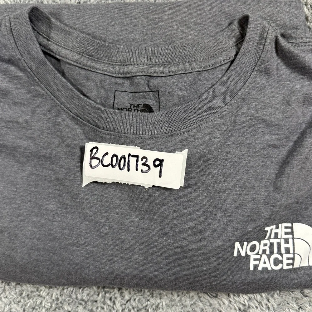 The North Face Long Sleeve Graphic T-Shirt Mens XXL Gray Mountain Circular Tee